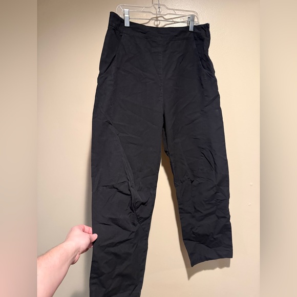 Prairie Underground Black Side-Zip Utility crop pants size small poplin cotton - Picture 4 of 8